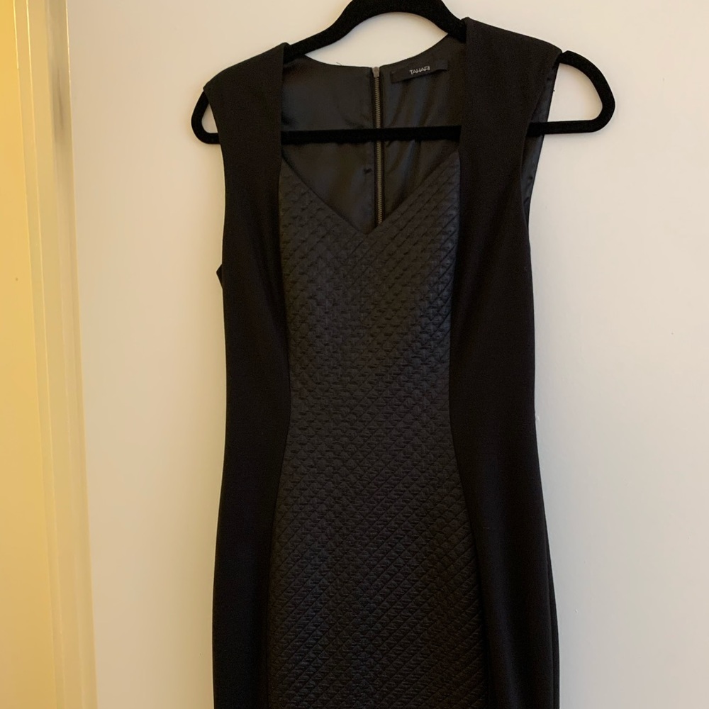Tahari black dress